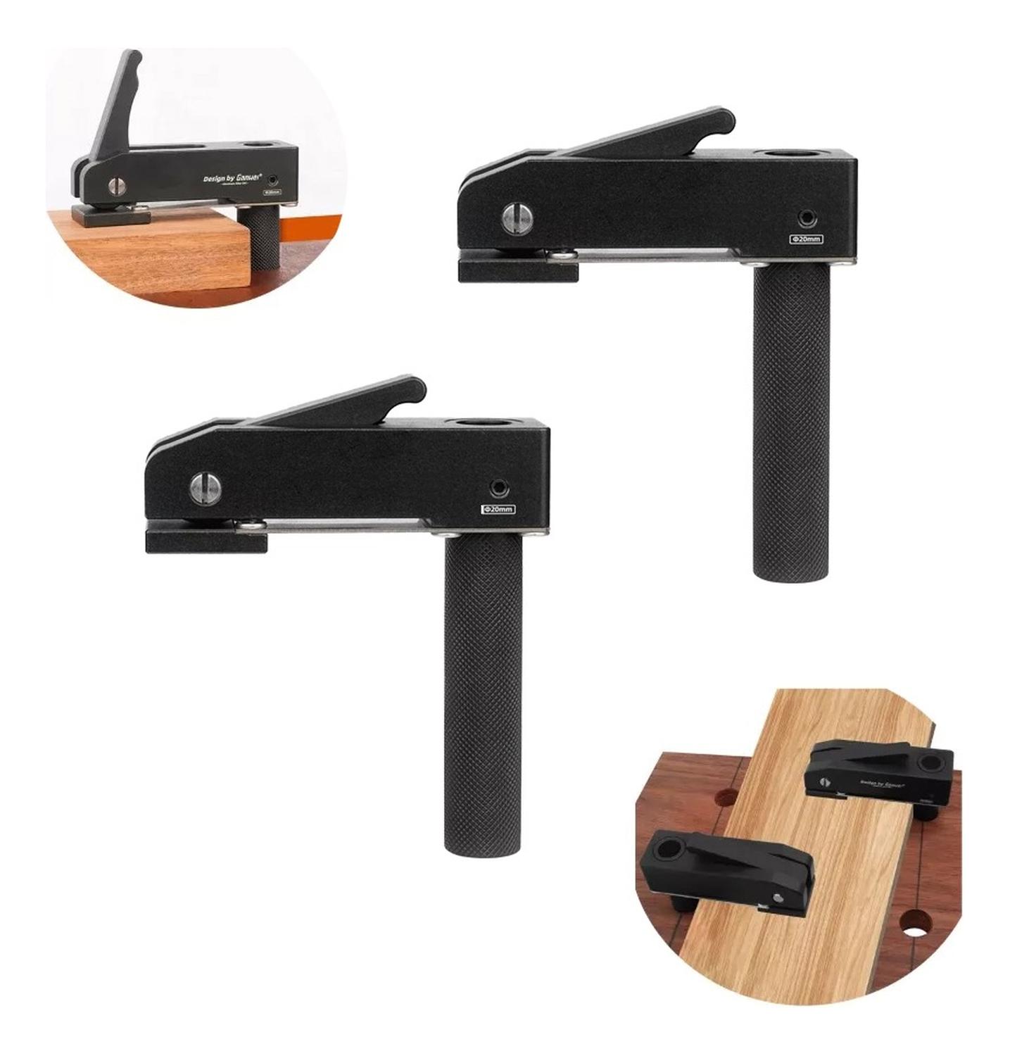 Genérica - Pack 2 Prensa Banco Tornillo Liberación Rápida Carpintería