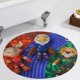 thumbnail image 5 of Maple-theme Round Coral Fleece Floor Mat, Non-Slip Non-Shedding Washable Durable Area Rug for Living Room Bedroom Kids Room, 60CM, 5 of 6