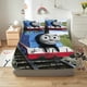 thumbnail image 2 of Thomas and Friends Fitted Sheet Children 100% Polyester Coverage Sheets Cartoon Cover Elastic Printing Bedding Teenager, 2 of 5