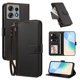 thumbnail image 2 of Funda con Billetera para [Motorola Edge 50 Pro 5G] con Bolsillo Zipper y Tarjetero Negro, 2 of 6