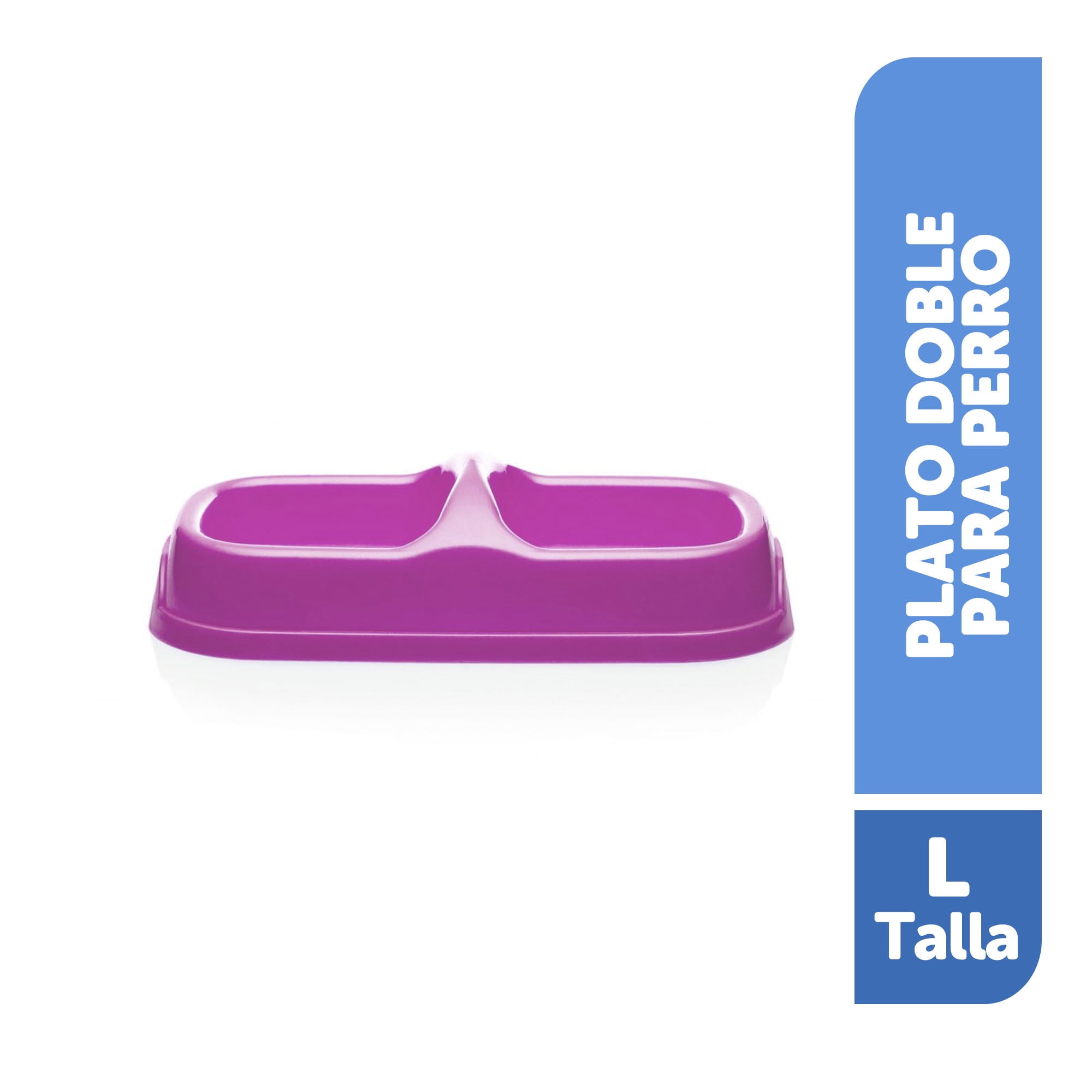 Plato Para Perro Doble Tamaño L 1 Un Buddy Pet