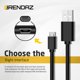 thumbnail image 5 of Cable micro USB BRENDAZ de 3 m (paquete de 2) para carga rápida y transferencia de datos, 5 of 7