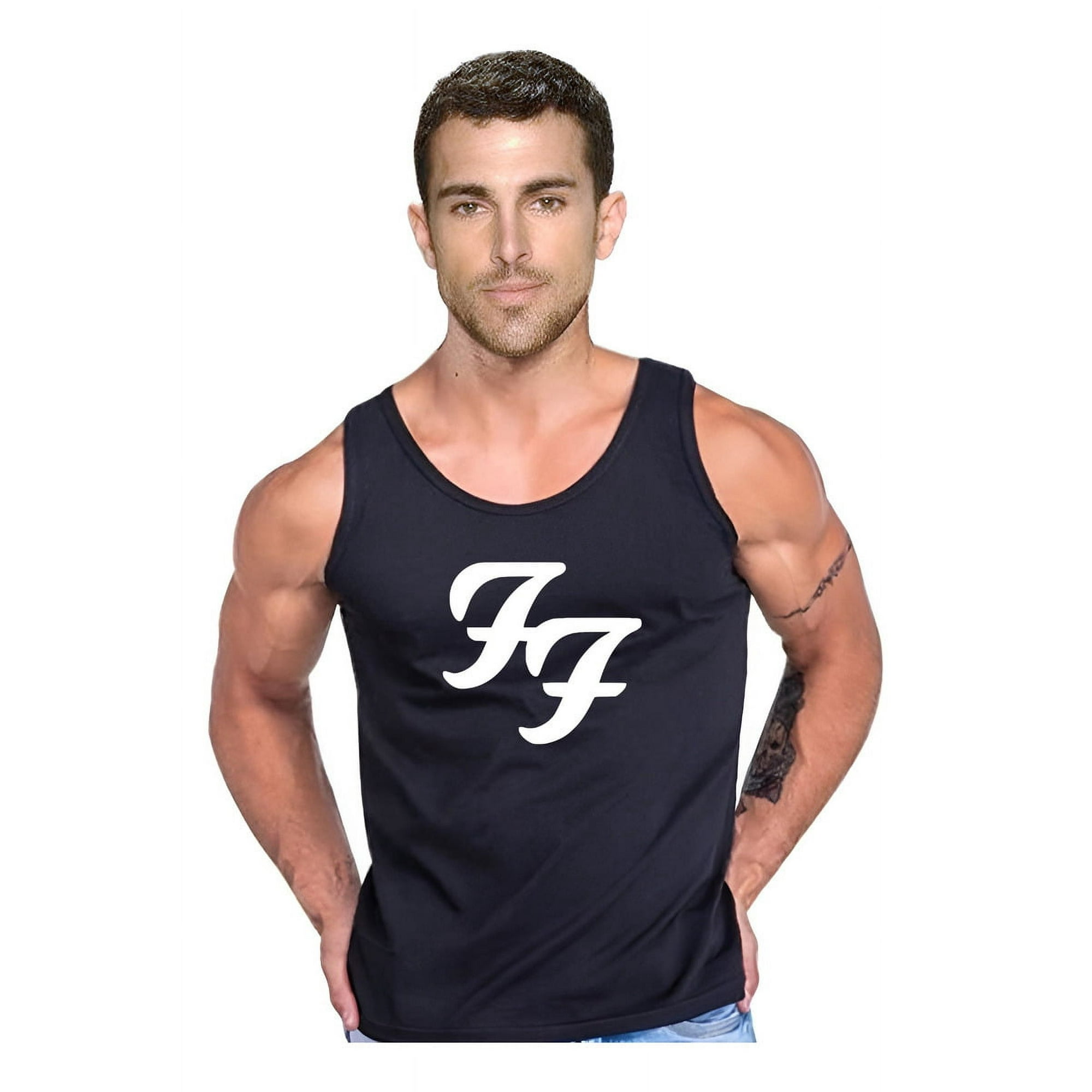 Persodesign - Polera Diseño Foo Fighters 1 Musculosa Tank Gym Life Talla Xl Negro Hombre