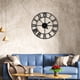 thumbnail image 4 of Reloj De Pared Grande Redondo Moderno De Metal Negro 50 Cm, 4 of 9