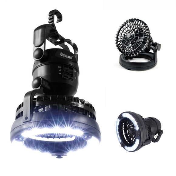 Farol de camping con ventilador de techo Odoland portátil LED