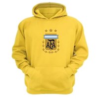Genérico - Polerón Canguro Argentina Amarillo Talla Xl Unisex