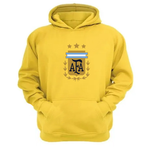 Genérico - Polerón Canguro Argentina Amarillo Talla S Unisex