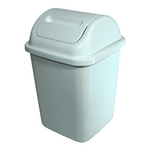 Bloccare - Basurero Plástico De 10 Litros - Basurero Para Baño O Cocina