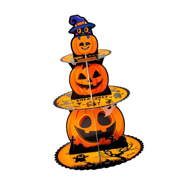 Soporte Para Cupcakes De Halloween, Soporte Para Postres Para Pedir Dulces O Trucos, Estilo Baby Shower Festivo A