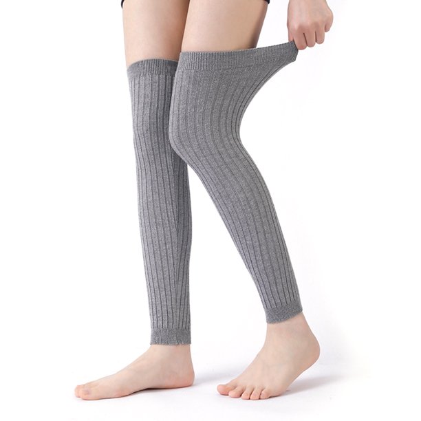 Calentadores de rodilla de invierno, calentadores de piernas de punto, rodilleras cálidas de punto, rodilleras para artritis, rodilleras para ciclismo y esquí.