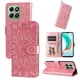 thumbnail image 2 of Funda tipo cartera FOXDOCK para Honor X6C 4G , diseño girasol en relieve, cuero PU, cierre magnético, soporte y tarjetero, 2 of 5