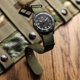 thumbnail image 3 of Correa de Reloj WatchGecko 20 mm Nylon Verde y Negro, 3 of 4