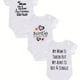 thumbnail image 1 of 3pcs Creative Rompers - Infant Toddler Personalized Letter Print Short Sleeve Jumpsuit, Perfect For Newborn Birth Gift & Photoshoot, 1 of 5