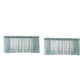 thumbnail image 3 of 2 UNIDS Ventana De Encaje Bordada Voile Sheer Cortina TIERS TIERS AZUL 137x61cm, 3 of 4