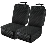 Funda De Asiento De Coche Peticon, Impermeable En La Parte Delantera, 2 Unidades, Color Negro