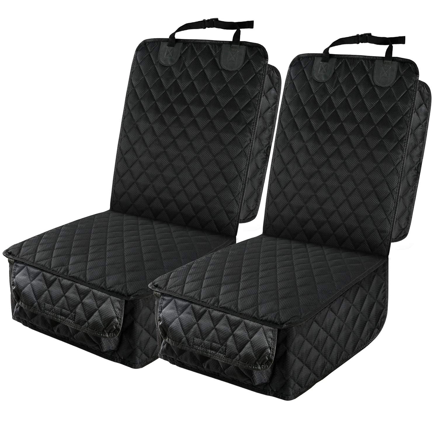 Funda De Asiento De Coche Peticon, Impermeable En La Parte Delantera, 2 Unidades, Color Negro