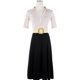 thumbnail image 4 of INSPIRE CHIC Cinturón de Paja Tejida Elástico Ancho para Mujer Talla Grande Boho Trenzado para Vestido 45.3" Blanco Lechoso, 4 of 5