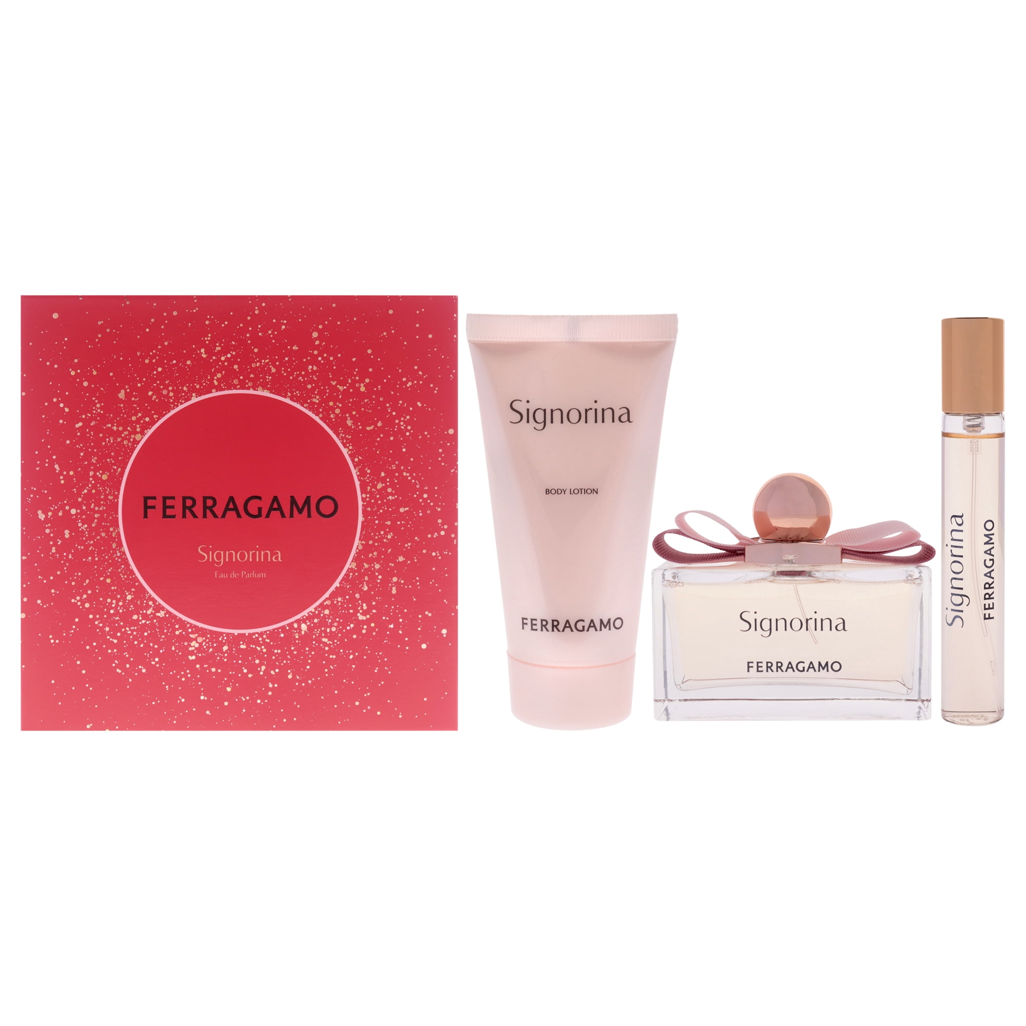 Set De Regalo Salvatore Ferragamo Signorina Edp 100ml, Edp 15ml, Loción Corporal 50ml Mujer