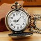 thumbnail image 4 of Reloj de bolsillo Realpoo de cuarzo, bronce, analógico, números arábigos, con cadena, 4 of 6