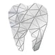 thumbnail image 1 of Espejo Arte Extraíble Etiqueta De La Pared Acrílico Mural Calcomanía Dental Decoración Plata, 1 of 3