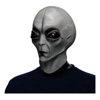 Genérica - Máscara Halloween Látex Alien Gris Ideal Para Fiestas Cosplay Gris Oscuro Calavera