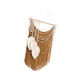 thumbnail image 5 of Decoración colgante de pared de macramé, tapiz bohemio tejido a mano, adorno artesanal con borlas para dormitorio, fondo, restaurante, cafetería Caqui, 5 of 5