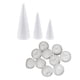 thumbnail image 1 of Espuma De Espuma De Poliestireno En Forma De Cono De 13 Piezas Para Manualidades De Bricolaje Artesanales De Navidad, 1 of 5