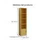 thumbnail image 3 of Estante Repisa Para Libros Decoración Con Luz 40 De Ancho Marrón, 3 of 8