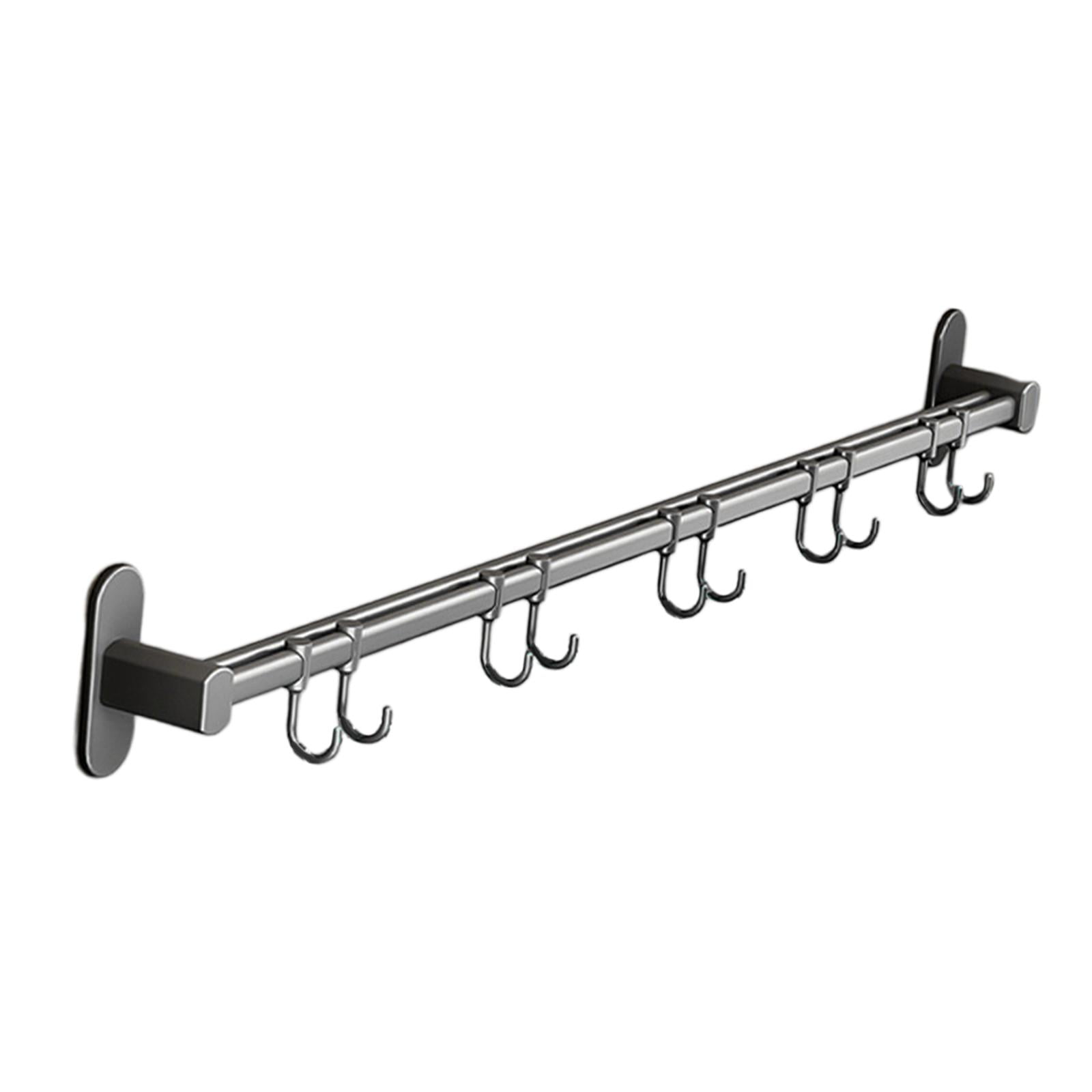 Magideal - Soporte De Pared Para Riel De Cocina, Soporte Para Utensilios De Cocina, Estante Organizador Montado En La Pared Para Pared, Organización De Cocina 60cm