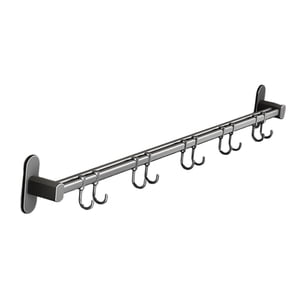 Magideal - Soporte De Pared Para Riel De Cocina, Soporte Para Utensilios De Cocina, Estante Organizador Montado En La Pared Para Pared, Organización De Cocina 60Cm