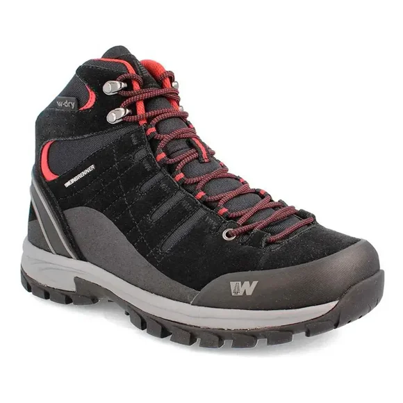 Botín Weinbrenner Hombre Battuta Mid Negro/rojo