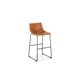 thumbnail image 1 of Taburete Burgos de Cuero y metal industrial, 1 of 5