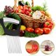 thumbnail image 5 of Soporte para cebollas QPEY de acero inoxidable para rebanar con ablandador de carne, 5 of 5