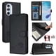 thumbnail image 1 of Funda tipo cartera FOXDOCK para Motorola Edge Plus 2022 con soporte, ranuras, RFID, diseño de gato, 1 of 5