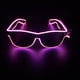 thumbnail image 1 of 2pcs gafas de neón Rave brillo led gafas de sol disfraces para la fiesta, EDM, Halloween, no cableado con energía de la batería, 1 of 3