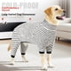thumbnail image 3 of Pijamas De Perro A Rayas Estirables 4 Piernas Ropa De Perros Jammies Abrigo De Peluche Suave Para Mascotas Onesie Ajuste Cachorro A Perros Grandes Medianos Trajes De Perros Cálidos Lindos, 3 of 3