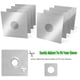 thumbnail image 4 of Paquete de 8 fundas para quemadores de estufa, revestimientos para quemadores de gas, antiadherentes, reutilizables, cortables y fáciles de limpiar., 4 of 5