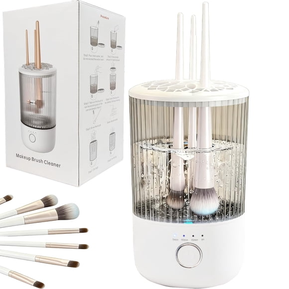 Limpiador de brochas de maquillaje Luslife USB recargable