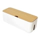 thumbnail image 2 of Cable Caja De Administración De Cables Cargador Hide Tidy Cover Bandeja Organizador Blanco, 2 of 5