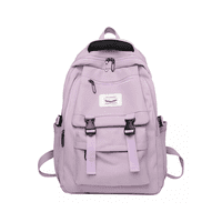 Genérico - Mochila Escolar Juvenil Impermeable Gran Capacidad 40L Lila