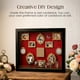 thumbnail image 5 of Caja mini museo silueta DIY kit marco dorado figuras display sombra fotos personalizado, 5 of 8