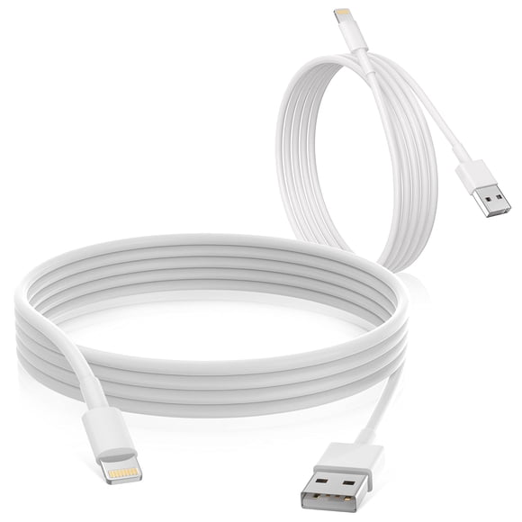 Cable de carga Uzento USB a Lightning para iPhone de 6 pies, paquete de 2