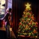 thumbnail image 2 of Set 3 Estrellas Punta Arbol Calida Navidad A Pila Decoracion, 2 of 3