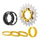 thumbnail image 5 of Juego De Cassettes De Una Velocidad Pi?ón Adaptador Para Bicicleta Piezas De Repuesto Para Buje Dorado, 5 of 5