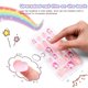 thumbnail image 3 of Uñas postizas adhesivas Jsiallye 192 piezas para niños con brillo de colores, 3 of 6