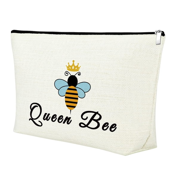 Bolsa de Maquillaje Mxrymvu Regalos para Amantes de las Abejas de Algodón y Lino