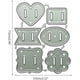 thumbnail image 4 of Cortador de troquel Labriciyon Silver Buckle DIY para scrapbooking, 4 of 9