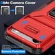 thumbnail image 4 of Funda Armada para iPhone 17 Air con Tapa Deslizante y Soporte Magnético Giratorio Rojo, 4 of 5