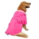 thumbnail image 4 of Chubasquero HDE para perros, doble capa, cremallera y capucha, rosa XL, 4 of 7