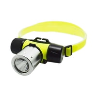 Genérico - Linterna Frontal Profesional De Buceo Verde
